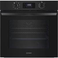 Indesit Turn&Go IO 253 B UK Built In Electric Single Oven - Black - A Rated, Black