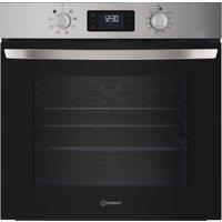 Indesit Turn&Go IO 253 X UK Built In Electric Single Oven - Stainless Steel - A Rated, Stainless Steel