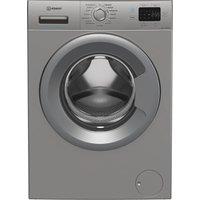 Indesit Push&Go IP 1046S PUSH&GO UK 10kg Washing Machine with 1400 rpm - Silver - A Rated, Silver