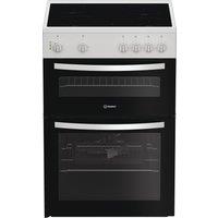 Indesit ITE6VMW 60cm Electric Cooker with Ceramic Hob - White - A Rated, White