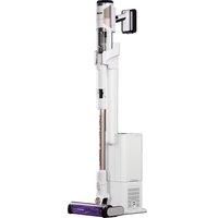 Shark Detect Pro Cordless Pet Auto-Empty System Cordless Vacuum Cleaner with up to 60 Minutes Run Time - White / Brass - IW3611UKT, White