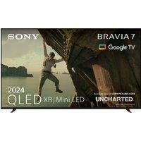 Sony Bravia 7 XR70 65" 4K Ultra HD MiniLED QLED Smart Android Google TV [2024] - K65XR70U, Black