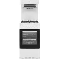 Beko KA52NEW 50cm Gas Cooker with Full Width Gas Grill - White - A Rated, White
