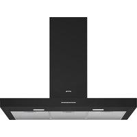 Smeg Universal KBT900NE 90cm Chimney Cooker Hood - Matte Black, Black