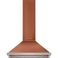 Smeg Portofino KCU94ACM 90cm Chimney Cooker Hood for Ducted/Recirculating Ventilation - Amber Clay, Orange