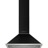 Smeg Portofino KCU94AN 90cm Chimney Cooker Hood for Ducted/Recirculating Ventilation - Anthracite, Grey