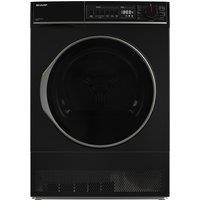 Sharp KD-NCB8S7GB91 B Rated 8Kg Condenser Tumble Dryer Black