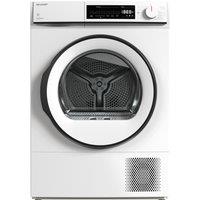 Sharp KD-NHB8S6GW3-EN 8Kg Heat Pump Tumble Dryer - White - A+++ Rated, White
