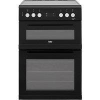 Beko KDC653K 60cm Electric Cooker with Ceramic Hob - Black - A/A Rated, Black