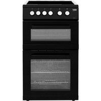 Beko KDVC563AK 50cm Electric Cooker with Ceramic Hob - Black - A/A Rated, Black