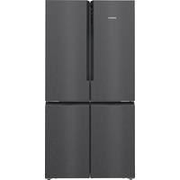 Siemens IQ-500 KF96NAXEAG American Fridge Freezer - Black Steel - E Rated, Black