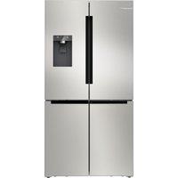 Bosch Series 6 KFI96APEAG Wifi Connected Non-Plumbed Frost Free American Fridge Freezer - Stainless Steel - E Rated, Stainless Steel
