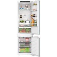 Bosch Serie 4 KIN96VFD0G 194cm 70/30 Integrated Frost Free Fridge Freezer with Fixed Door Hinge - White - D Rated, White