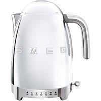 Smeg 50's Retro KLF04SSUK Kettle with Temperature Selector - Stainless Steel, Stainless Steel