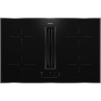 Miele KMDA 7272 FR-U 80cm Induction Hob - Black - For Recirculation Ventilation, Black