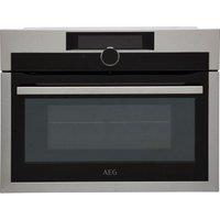 AEG KME968000M Built In Compact Electric Single Oven with Microwave Function - Stainless Steel, Stainless Steel