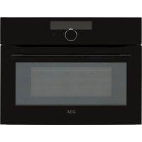 AEG CombiQuick KMK968000B 46cm High, Built In Combination Microwave Oven - Black, Black