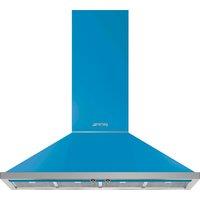 Smeg Portofino KPF12T Chimney Cooker Hood - Turquoise, Blue