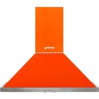 Smeg Portofino KPF9OR 90cm Chimney Cooker Hood - Orange, Orange