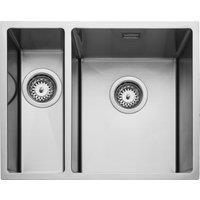 Rangemaster Kube 1.5 Bowl Undermount Kitchen Sink - Stainless Steel, Stainless Steel