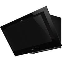 Smeg Linea KV194B3 90cm Chimney Cooker Hood - Black, Black