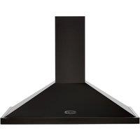 Rangemaster LEIHDC90BC 90cm Chimney Cooker Hood - Black / Chrome, Black