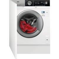 AEG koMix Technology LF8E8436BI Integrated 8kg Washing Machine with 1400 rpm - White - A Rated, White