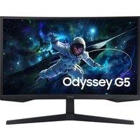 Samsung Odyssey G55C 27" Quad HD 165Hz Gaming Monitor - Black, Black