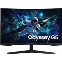 Samsung Odyssey G55C 32 Quad HD 165Hz Gaming Monitor with FreeSync - Black, Black