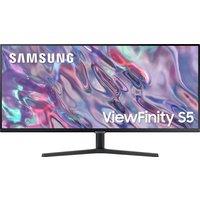 Samsung ViewFinity S34C 34" UltraWide Quad HD 100Hz Monitor with FreeSync - Black, Black