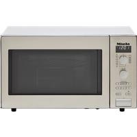 Miele M6012 26 Litre 30cm High, Freestanding Small Microwave With Grill - Clean Steel, Stainless Steel