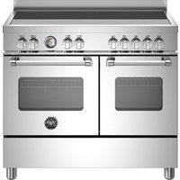 Bertazzoni Master Series MAS105I2EXC 100cm Electric Range Cooker with Induction Hob - Stainless Steel - A Rated, Stainless Steel