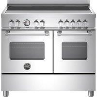 Bertazzoni Master Series MAS105I2EXC2 100cm wide Electric Range Cooker with Induction Hob - Stainless Steel - A Rated, Stainless Steel