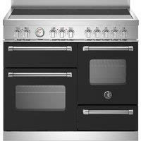 Bertazzoni Master Series MAS105I3ENEC 100cm Electric Range Cooker with Induction Hob - Black - A/A Rated, Black