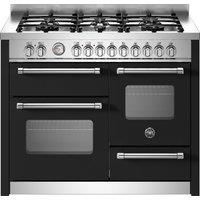 Bertazzoni Master Series MAS116L3ENEC 110cm Dual Fuel Range Cooker - Nero - A/A Rated, Black
