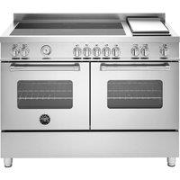 Bertazzoni Master Deluxe Series MAS125I2EXT Electric Range Cooker with Induction Hob - Stainless Steel - A/A Rated, Stainless Steel