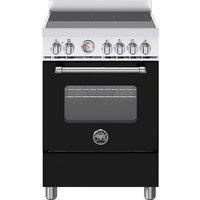 Bertazzoni Master Series MAS64I1ENEC2 60cm Wide Single Oven Electric Cooker with Induction Hob - Matte Black - A Rated, Black