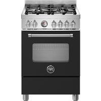 Bertazzoni Master Series MAS64L1ENEC 60cm Dual Fuel Cooker - Matt Black - A Rated, Black