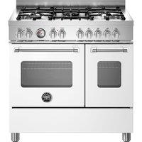 Bertazzoni Master Series MAS95C2EBIC 90cm Dual Fuel Range Cooker - Bianco - A/A+ Rated, White