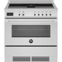 Bertazzoni Master Deluxe Series MASCH94I1EXT 90cm Electric Range Cooker with Induction Hob - Stainless Steel - A Rated, Stainless Steel