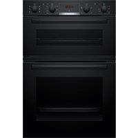 Bosch Series 4 MBA533BB3B Built In Electric Double Oven - Black - A Rated, Black
