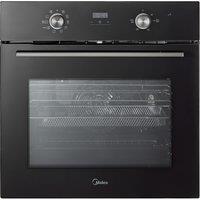 Midea Xpress Fry MBO65M90D2-BK Built In Electric Single Oven - Black - A+ Rated, Black