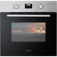 Midea MBO65M90D2-X Built In Electric Single Oven - Stainless Steel - A Rated, Stainless Steel