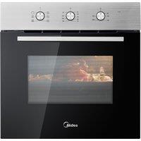 Midea MBO65M90M1-X Built In Electric Single Oven - Stainless Steel - A Rated, Stainless Steel