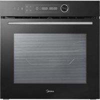 Midea Xpress Fry MBO7NM30E4-BK Wifi Connected Built In Electric Single Oven - Black - A++ Rated, Black