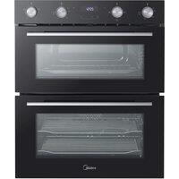 Midea MBOD50M3AD0-BK Built Under Electric Double Oven - Black - A Rated, Black