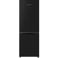 Fridgemaster MC50165EB 143cm High 60/40 Small Fridge Freezer - Black - E Rated, Black