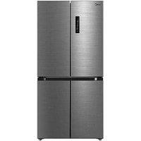 Midea MDRF632FIE46 Wifi Connected Total No Frost American Fridge Freezer - Inox - E Rated, Stainless Steel