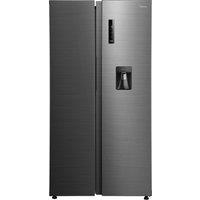 Midea MDRS710FGD46W Frost Free American Fridge Freezer - Stainless Steel - D Rated, Stainless Steel