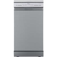 Midea MDWEF1034C(S)-WG-UK Wifi Connected Slimline Dishwasher - Silver - E Rated, Silver